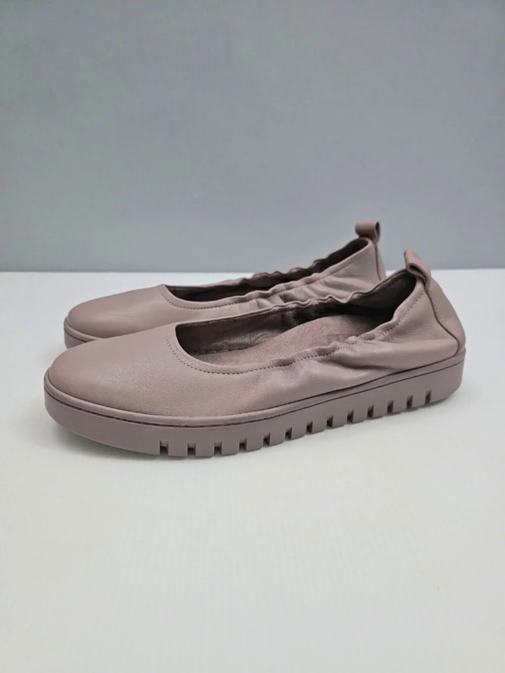 Vionic Uptown Ballet Flats Womens 10 Magnolia Dusk Leather Comfort Slip On